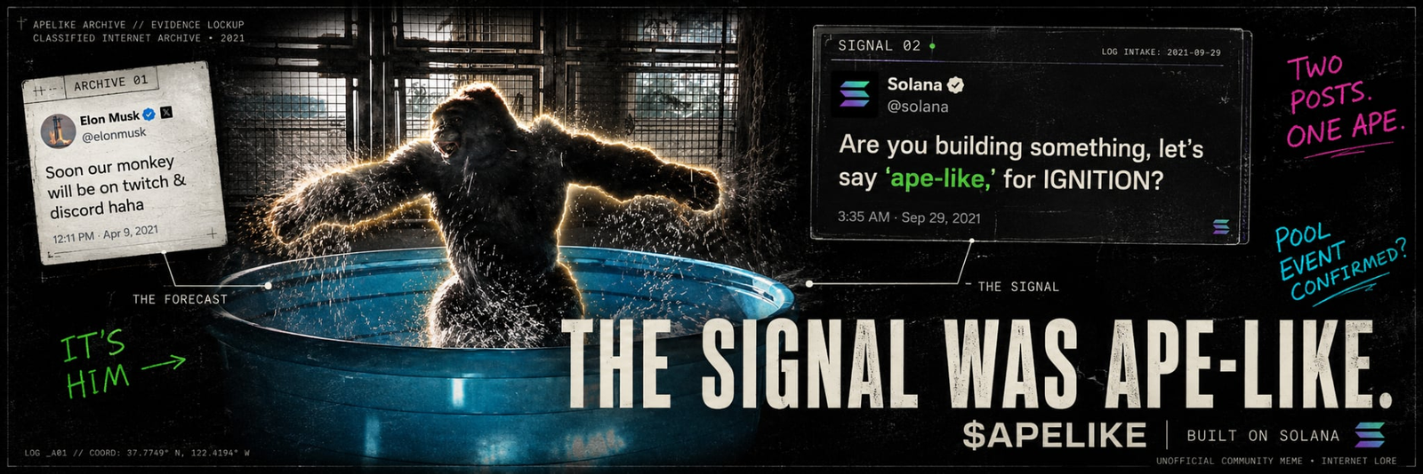 Ape Like Evidence Lockup Banner